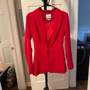 I.AM.GIA Red Blazer Tailored Suit Jacket